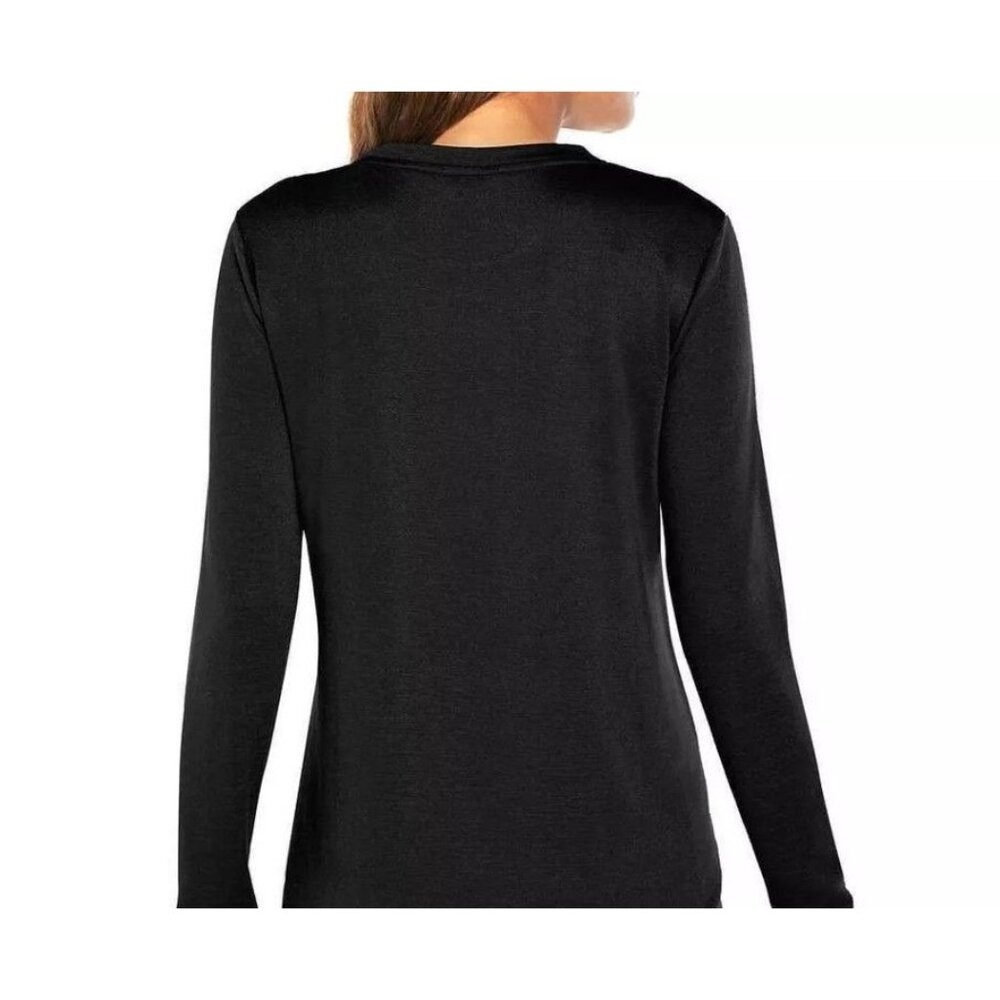Banana Republic XL Women Long Sleeve Soft Top Midweight Crew Neck Embroidered - Picture 7 of 11